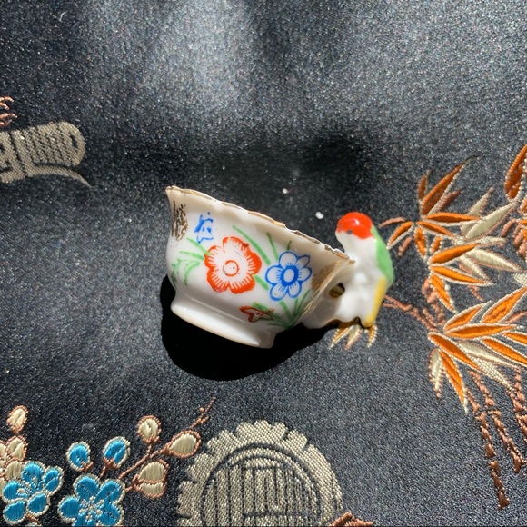 Vintage Japan Bird Cup Porcelain